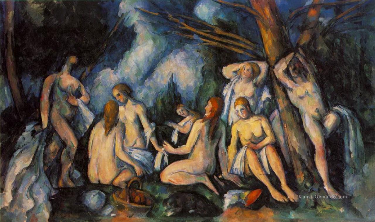 Große Badende Paul Cezanne Nacktheit Impressionismus Ölgemälde